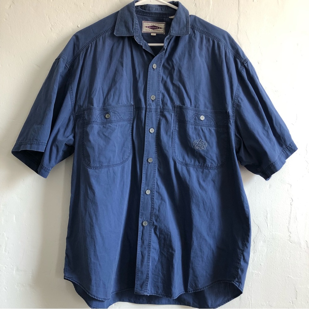 Men’s Arizona button-down short-sleeve shirt size: L
